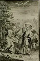 An illustration from Die ihren Gott liebende Seele, vorgestellt in den Sinnbildern des Hermanni Hugonis über seine Pia desideria, und des Ottonis Vaenii, über die Liebe Gottes, mit neuen Kupffern und Versen, welche zielen auf das innere Christenthum, aus dem Frantzösischen ins Teutsche übersetzt (1743)