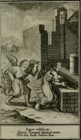 An illustration from Die ihren Gott liebende Seele, vorgestellt in den Sinnbildern des Hermanni Hugonis über seine Pia desideria, und des Ottonis Vaenii, über die Liebe Gottes, mit neuen Kupffern und Versen, welche zielen auf das innere Christenthum, aus dem Frantzösischen ins Teutsche übersetzt (1743)
