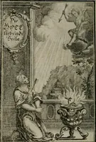 An illustration from Die ihren Gott liebende Seele, vorgestellt in den Sinnbildern des Hermanni Hugonis über seine Pia desideria, und des Ottonis Vaenii, über die Liebe Gottes, mit neuen Kupffern und Versen, welche zielen auf das innere Christenthum, aus dem Frantzösischen ins Teutsche übersetzt (1743)