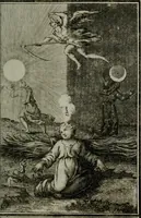 An illustration from Die ihren Gott liebende Seele, vorgestellt in den Sinnbildern des Hermanni Hugonis über seine Pia desideria, und des Ottonis Vaenii, über die Liebe Gottes, mit neuen Kupffern und Versen, welche zielen auf das innere Christenthum, aus dem Frantzösischen ins Teutsche übersetzt (1743)