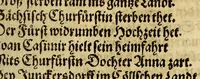 An illustration from Die Jahr Blum, : das ist, Ein kurtzer Auszzug [sic] vnd Begriff ausz vilerley Jüdischen, Griechischen, Romischen vnd Teutschen Scribenten, darin[n]en als in einer ordentlichen vnd verstendigen Summa begriffen seind fast alle Jahren von Erschaffung der Welt an, biss auff diss gegenwertige Jahr. Darauss der Monarchien succession, viler Reich auff vnnd vndergang, nam[m]haffter Völcker vnder Juden, Heiden vnd Christen, Kriegen vnnd Thaten: Berhümpter Personen als Potentaten, Heerführer, Tyrannen, Martyrer, Gelehrten vnd Künstner Geburts, Lebens, vnd Sterbens Jahr, newe Fünd, Geistlicher vnd Politischer Ceremonien auff vnd abbringung, on alle müh mag erlernet werden. Allen frommen Teutschen vnd der Antiquiteten liebhabern zu gefallen in allsolches Handtbüchlein zusamen gelesen, welches zuuor also nie in Truck aussgangen, vnd in lustige Reimen verfasset, (1595)