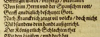 An illustration from Die Jahr Blum, : das ist, Ein kurtzer Auszzug [sic] vnd Begriff ausz vilerley Jüdischen, Griechischen, Romischen vnd Teutschen Scribenten, darin[n]en als in einer ordentlichen vnd verstendigen Summa begriffen seind fast alle Jahren von Erschaffung der Welt an, biss auff diss gegenwertige Jahr. Darauss der Monarchien succession, viler Reich auff vnnd vndergang, nam[m]haffter Völcker vnder Juden, Heiden vnd Christen, Kriegen vnnd Thaten: Berhümpter Personen als Potentaten, Heerführer, Tyrannen, Martyrer, Gelehrten vnd Künstner Geburts, Lebens, vnd Sterbens Jahr, newe Fünd, Geistlicher vnd Politischer Ceremonien auff vnd abbringung, on alle müh mag erlernet werden. Allen frommen Teutschen vnd der Antiquiteten liebhabern zu gefallen in allsolches Handtbüchlein zusamen gelesen, welches zuuor also nie in Truck aussgangen, vnd in lustige Reimen verfasset, (1595)