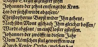 An illustration from Die Jahr Blum : welch da begreifft v[n]d in sich helt fast alle Iahren dieser Welt. Namhafft Persone[n], Stedt vnd Lant hieraus dir werden mit bekant. In guter Ordnung (auch mit Fleis gantz kurtz gefast, und Reime[n] weis vil mercklich Thaten vnd Geschicht (1595)