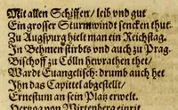 An illustration from Die Jahr Blum : welch da begreifft v[n]d in sich helt fast alle Iahren dieser Welt. Namhafft Persone[n], Stedt vnd Lant hieraus dir werden mit bekant. In guter Ordnung (auch mit Fleis gantz kurtz gefast, und Reime[n] weis vil mercklich Thaten vnd Geschicht (1595)