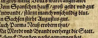 An illustration from Die Jahr Blum : welch da begreifft v[n]d in sich helt fast alle Iahren dieser Welt. Namhafft Persone[n], Stedt vnd Lant hieraus dir werden mit bekant. In guter Ordnung (auch mit Fleis gantz kurtz gefast, und Reime[n] weis vil mercklich Thaten vnd Geschicht (1595)
