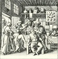 An illustration from Die Karikatur und Satire in der Medizin : mediko-kunsthistorische Studie (1921)