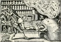 An illustration from Die Karikatur und Satire in der Medizin : mediko-kunsthistorische Studie (1921)
