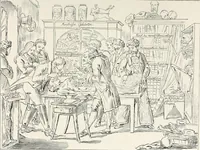 An illustration from Die Karikatur und Satire in der Medizin : mediko-kunsthistorische Studie (1921)