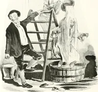 An illustration from Die Karikatur und Satire in der Medizin : mediko-kunsthistorische Studie (1921)