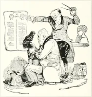 An illustration from Die Karikatur und Satire in der Medizin : mediko-kunsthistorische Studie (1921)