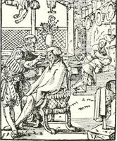 An illustration from Die Karikatur und Satire in der Medizin : mediko-kunsthistorische Studie (1921)