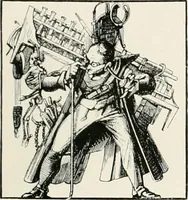 An illustration from Die Karikatur und Satire in der Medizin : mediko-kunsthistorische Studie (1921)