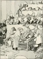 An illustration from Die Karikatur und Satire in der Medizin : mediko-kunsthistorische Studie (1921)