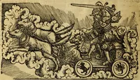 Picture 86 of 94 from Die Kunst der Chiromantzey : vsz Besehung der Hend. Physiognomey / vsz Anblick des Menschens. Natürlichen Astrologey noch dem Lauff der Soñen. Complexion eins yegklichen Menschens. Natürlichen Ynflüssz der Planeten. der zwolff Zeichen Angesychten. Ettliche Canones / zu Erkantnüsz der Menschen Kranckheiten / solicher weisz vormals nye beschriben oder gedruckt. Zusamen verordnet / vnd verteütscht durch ... (1523), leaf 133
