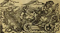 Picture 88 of 94 from Die Kunst der Chiromantzey : vsz Besehung der Hend. Physiognomey / vsz Anblick des Menschens. Natürlichen Astrologey noch dem Lauff der Soñen. Complexion eins yegklichen Menschens. Natürlichen Ynflüssz der Planeten. der zwolff Zeichen Angesychten. Ettliche Canones / zu Erkantnüsz der Menschen Kranckheiten / solicher weisz vormals nye beschriben oder gedruckt. Zusamen verordnet / vnd verteütscht durch ... (1523), leaf 135