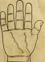 Picture 19 of 94 from Die Kunst der Chiromantzey : vsz Besehung der Hend. Physiognomey / vsz Anblick des Menschens. Natürlichen Astrologey noch dem Lauff der Soñen. Complexion eins yegklichen Menschens. Natürlichen Ynflüssz der Planeten. der zwolff Zeichen Angesychten. Ettliche Canones / zu Erkantnüsz der Menschen Kranckheiten / solicher weisz vormals nye beschriben oder gedruckt. Zusamen verordnet / vnd verteütscht durch ... (1523), leaf 40