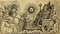 Picture 28 of 94 from Die Kunst der Chiromantzey : vsz Besehung der Hend. Physiognomey / vsz Anblick des Menschens. Natürlichen Astrologey noch dem Lauff der Soñen. Complexion eins yegklichen Menschens. Natürlichen Ynflüssz der Planeten. der zwolff Zeichen Angesychten. Ettliche Canones / zu Erkantnüsz der Menschen Kranckheiten / solicher weisz vormals nye beschriben oder gedruckt. Zusamen verordnet / vnd verteütscht durch ... (1523), leaf 57