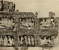 An illustration from Die Kunst des Zeugdrucks vom Mittelalter bis zur Empirezeit (1898)