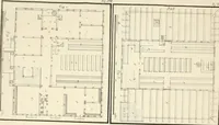 An illustration from Die ländliche und landwirthschaftliche Baukunst von Holz und Brettern : oder die Blockhäuser-Baukunst nach den Regeln der Architektur und Symmetrie systematisch bearbeitet und geordnet ... (1840)