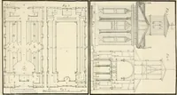 An illustration from Die ländliche und landwirthschaftliche Baukunst von Holz und Brettern : oder die Blockhäuser-Baukunst nach den Regeln der Architektur und Symmetrie systematisch bearbeitet und geordnet ... (1840)
