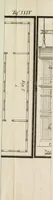 An illustration from Die ländliche und landwirthschaftliche Baukunst von Holz und Brettern : oder die Blockhäuser-Baukunst nach den Regeln der Architektur und Symmetrie systematisch bearbeitet und geordnet ... (1840)