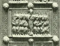 An illustration from Die älteste Kunst, insbesondere di Baukunst, der Germanen (1909)