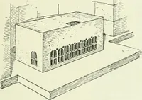 An illustration from Die älteste Kunst, insbesondere di Baukunst, der Germanen (1909)