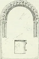 An illustration from Die älteste Kunst, insbesondere di Baukunst, der Germanen (1909)