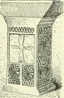 An illustration from Die älteste Kunst, insbesondere di Baukunst, der Germanen (1909)