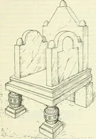 An illustration from Die älteste Kunst, insbesondere di Baukunst, der Germanen (1909)