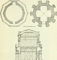 An illustration from Die älteste Kunst, insbesondere di Baukunst, der Germanen (1909)