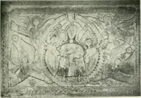 An illustration from Die älteste Kunst, insbesondere di Baukunst, der Germanen (1909)