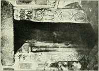 An illustration from Die älteste Kunst, insbesondere di Baukunst, der Germanen (1909)