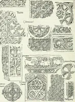 An illustration from Die älteste Kunst, insbesondere di Baukunst, der Germanen (1909)