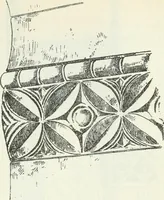 An illustration from Die älteste Kunst, insbesondere di Baukunst, der Germanen (1909)