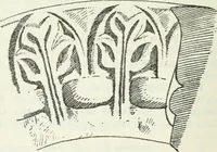 An illustration from Die älteste Kunst, insbesondere di Baukunst, der Germanen (1909)