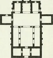 An illustration from Die älteste Kunst, insbesondere di Baukunst, der Germanen (1909)