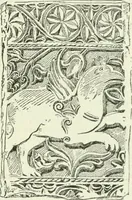 An illustration from Die älteste Kunst, insbesondere di Baukunst, der Germanen (1909)