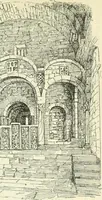 An illustration from Die älteste Kunst, insbesondere di Baukunst, der Germanen (1909)