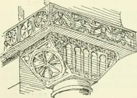 An illustration from Die älteste Kunst, insbesondere di Baukunst, der Germanen (1909)