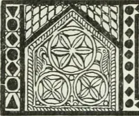 An illustration from Die älteste Kunst, insbesondere di Baukunst, der Germanen (1909)