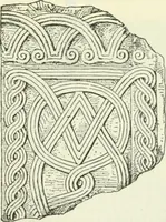 An illustration from Die älteste Kunst, insbesondere di Baukunst, der Germanen (1909)
