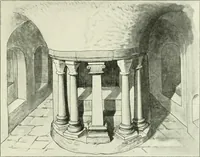 An illustration from Die älteste Kunst, insbesondere di Baukunst, der Germanen (1909)
