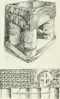 An illustration from Die älteste Kunst, insbesondere di Baukunst, der Germanen (1909)