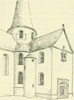 An illustration from Die älteste Kunst, insbesondere di Baukunst, der Germanen (1909)