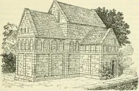 An illustration from Die älteste Kunst, insbesondere di Baukunst, der Germanen (1909)