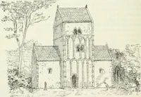 An illustration from Die älteste Kunst, insbesondere di Baukunst, der Germanen (1909)