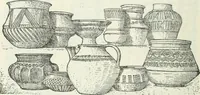 An illustration from Die älteste Kunst, insbesondere di Baukunst, der Germanen (1909)