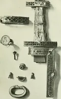 An illustration from Die älteste Kunst, insbesondere di Baukunst, der Germanen (1909)