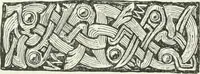An illustration from Die älteste Kunst, insbesondere di Baukunst, der Germanen (1909)